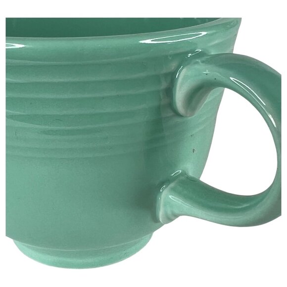 Fiesta Ware Green Tea Coffee Cup & Saucer Set Made In USA Homer Laughlin - Picture 7 of 11